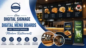 Read more about the article How Digital Signage and Digital Menu Boards Are Transforming Modern Restaurants