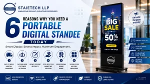 Read more about the article 6 Reasons Why You Need a Portable Digital Standee Today