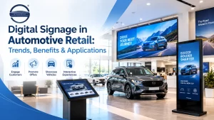 Read more about the article Digital Signage in Automotive Retail: Trends, Benefits & Applications