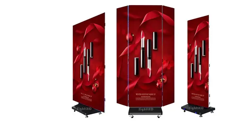 Tri Fold LED Standee On Rent